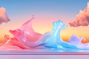 Colorful Splash Sunset Clouds