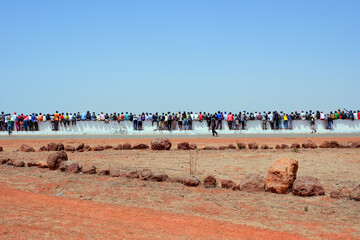 scène de plage la ville de Dakar au Sénégal en Afrique © Pierre Laborde 