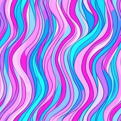 Obraz premium Discover stunning pixel art featuring vibrant blue and pink waves, perfect for knitting and embroidery backgrounds.
