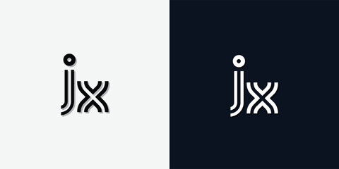 Fototapeta premium Modern Abstract Initial letter JY logo.