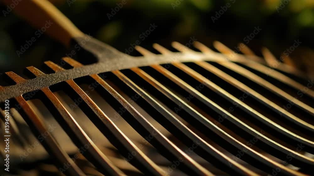 Poster A group of forks stacked on top of each other, various sizes and shapes.