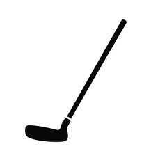Simple Golf Club Icon Isolated On White Background For Sporting Designs