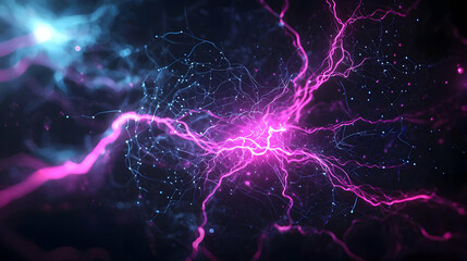 Naklejka premium Abstract Colorful Electric Energy Design