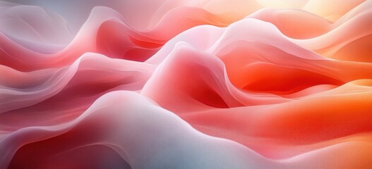 Obraz premium Minimal Pastel Background for Branding and Product Presentation with Soft Curves and Gradient