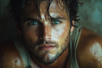 Confused Man Gesturing with Finger at Temple Expressing Frustration and Anger on Gray Background