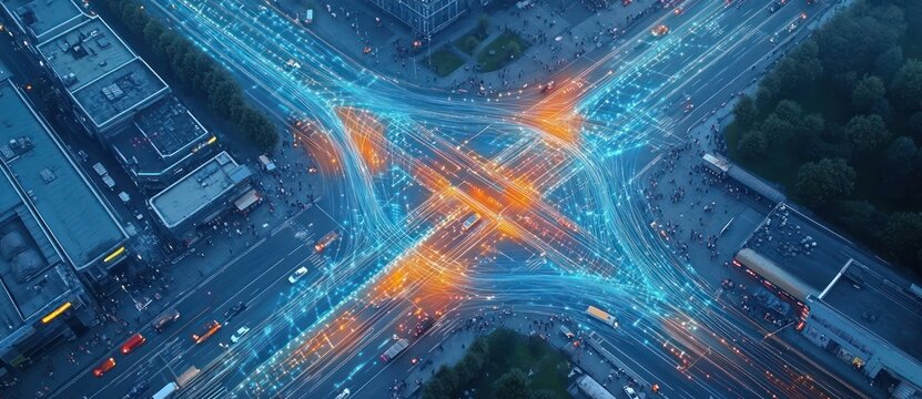 Autonomous Smart Vehicle with Artificial Intelligence and Deep Learning Technology for 360 Degree Situational Awareness in a Cyberpunk City - Powered by Adobe