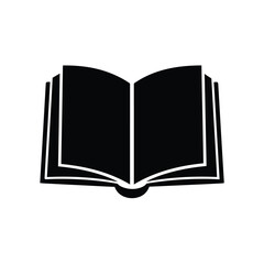 Open Book Symbol Icon For Education Knowledge And Reading Concept Design