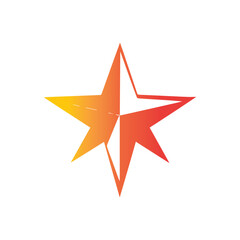 Creative Star Logo Design Illustration Template