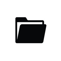Open Folder Icon For File Management And Data Organization Flat Vector Design