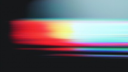 Obraz premium Vibrant streaks of color create an abstract motion blur on dark background.