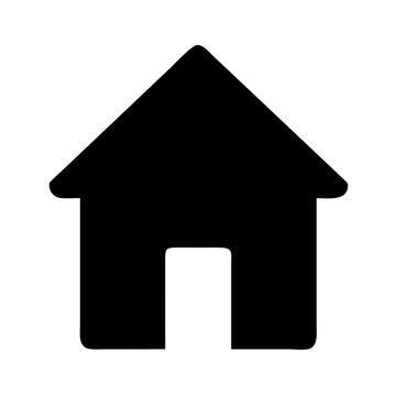 &Iacute;cone de casa, vetor em formato PNG e SVG isolado em fundo transparente ou branco