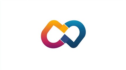 Colorful Infinity Symbol Design with Gradient Effects for Modern and Creative Projects
