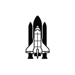 Vector Graphic Of Space Shuttle Orbiting Earth Exploration Journey