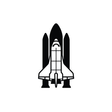 Vector Graphic Of Space Shuttle Orbiting Earth Exploration Journey