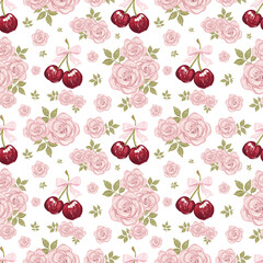 seamless cherry pattern