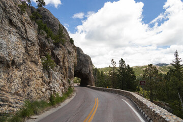Hood Tunnel on the Needles Highway in South Dakota