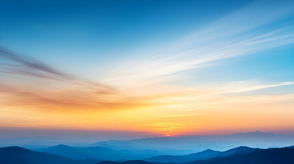 Fototapeta premium Sunrise Over City Skyline