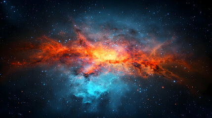 Obraz premium Colorful Nebula In Deep Space