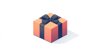 Gift Box with Elegant Ribbon Perfect for Celebrations and Special Occasions