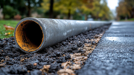 Concrete pipes symbolizing efficiency in modern construction, ensuring reliable drainage and wastewater management systems for sustainable urban development.


