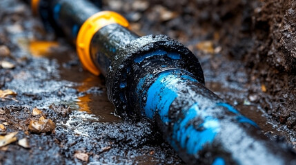 Concrete pipes symbolizing efficiency in modern construction, ensuring reliable drainage and wastewater management systems for sustainable urban development.


