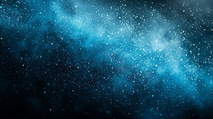 Dark grainy banner background with cyan blue glowing dynamic light lines and abstract noise texture on a black backdrop, offering a modern, minimalist design with a bright tone and empty space for cap