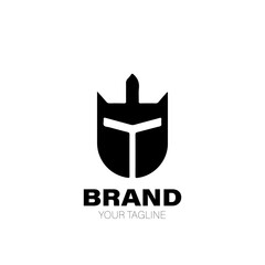 Knight Logo. Knight Logo Design. Knight Logo Brand. Knight Logo Vector Design Isolated on White Background