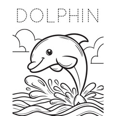 drawing dolphin