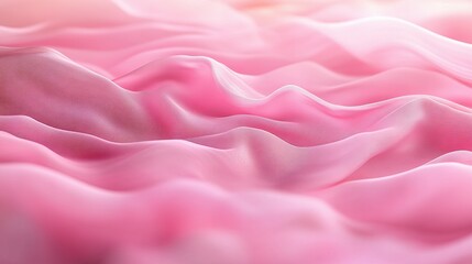 Obraz premium A close-up view of soft, flowing pink fabric.