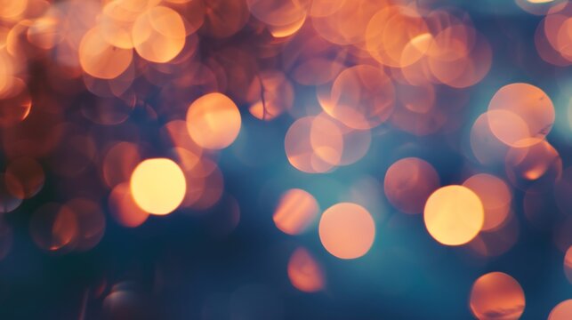 Bokeh of Candle Flames Creating Romantic Glow ideal for anniversary cards intimate event invitations and serene ambiance photography