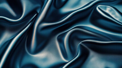 Obraz premium Elegant abstract blue background featuring shiny lines and soft silk textures. Ideal for presentations, packaging cover templates, and wallpapers. High-quality 2K resolution.