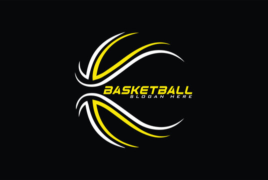 Basketball logo badge template - sports logo