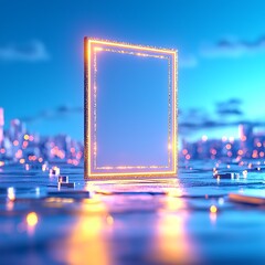 Empty Frame Cityscape Night