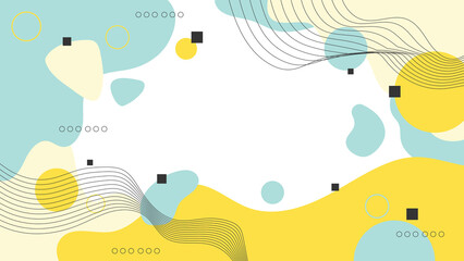 Abstract Geometric Memphis Vector for Background Slide Poster etc