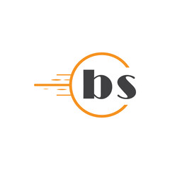 initial monogram logo with circle style design.