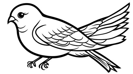 Obraz premium Elegant Bird in Flight Capturing the Essence of Nature with Graceful Wings and Delightful Charm on a Transparent Background