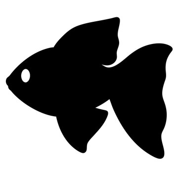 recommend clip art: betta fish black silhouette of a moorish idol fish aquatic animal ocean life- simple black silhouette of a betta fish tropical sea life animal icon,