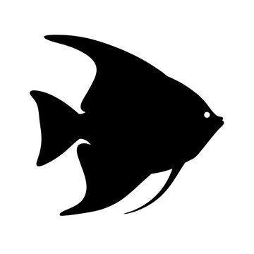 recommend clip art: corydoras catfish black silhouette of a moorish idol fish aquatic animal ocean life- simple black silhouette of a corydoras catfish tropical sea life animal icon,