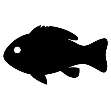 recommend clip art: kribensis fish black silhouette of a moorish idol fish aquatic animal ocean life- simple black silhouette of a kribensis fish tropical sea life animal icon,