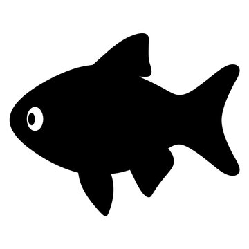 recommend clip art: rasbora fish black silhouette of a moorish idol fish aquatic animal ocean life- simple black silhouette of a rasbora fish tropical sea life animal icon,