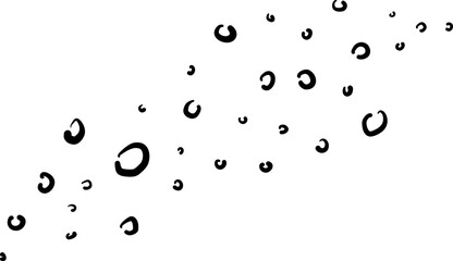 Elongated Blob Dots in Radiating Burst Formation