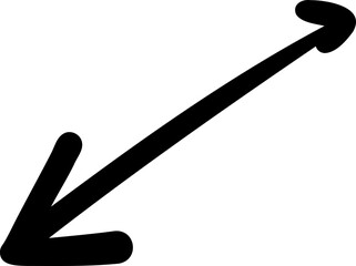 Spiral arrow with inward curl and bold tip