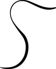 Loose abstract line with meandering path