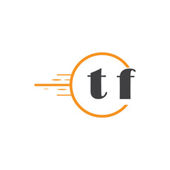 initial monogram logo with circle style design.