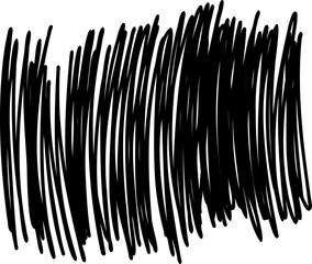 Dense vertical scribble with rough marker strokes