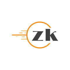 initial monogram logo with circle style design.