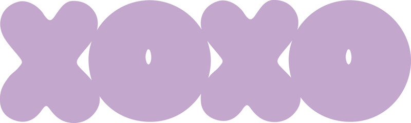 xoxo bubble balloon letters