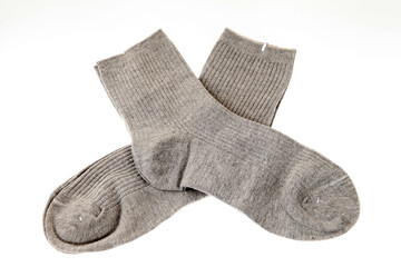 Socks on a white background