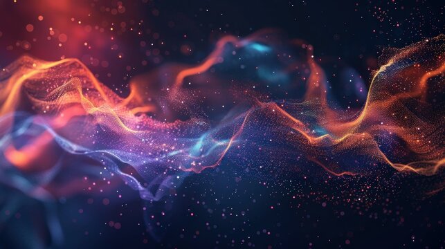 Data flow represented with smart technology networks stock photo --ar 16:9 --style raw --v 6 Job ID: cb75cde4-ede8-41cc-a488-8fd6f66bd7dd