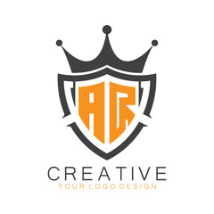 initial monogram with letter creative logo